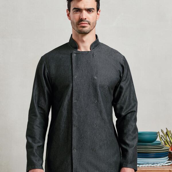 Denim chef's jacket Thumbnail