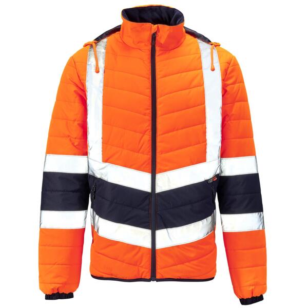 Hi Vis Puffer Jacket 2 Tone Thumbnail