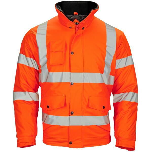 Stormflex® Hi Vis PU Padded Bomber Jacket Thumbnail
