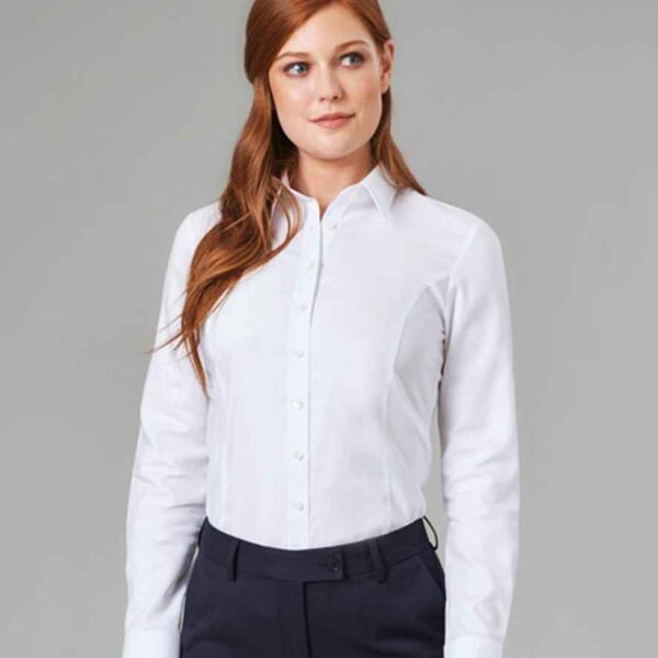 Albany Ladies Long Sleeve Classic Oxford Shirt Thumbnail