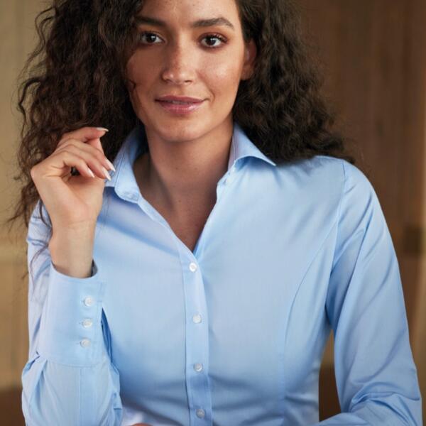 Treviso Ladies Blouse Cotton Poplin Thumbnail