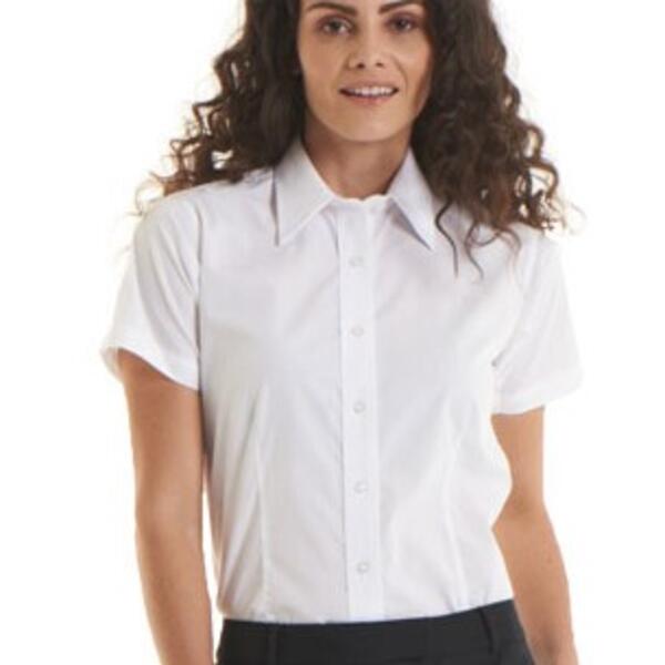 Uneek Ladies Poplin S/S Shirt Thumbnail