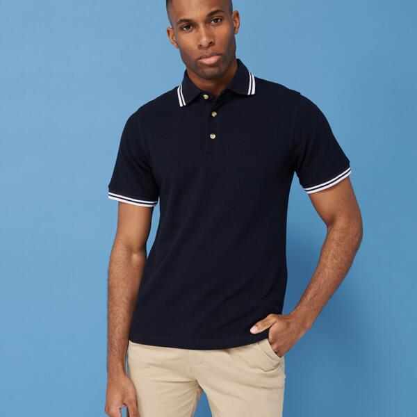 Tipped collar and cuff polo Thumbnail