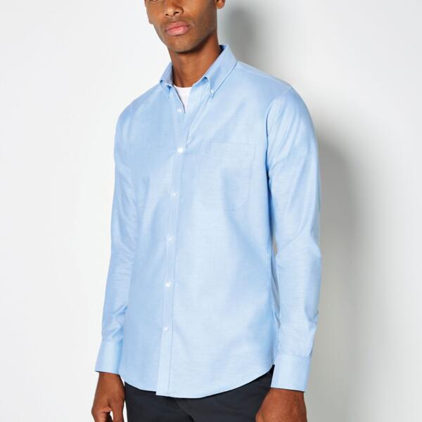 Kustom Kit L/S Slim fit Oxford Shirt Thumbnail