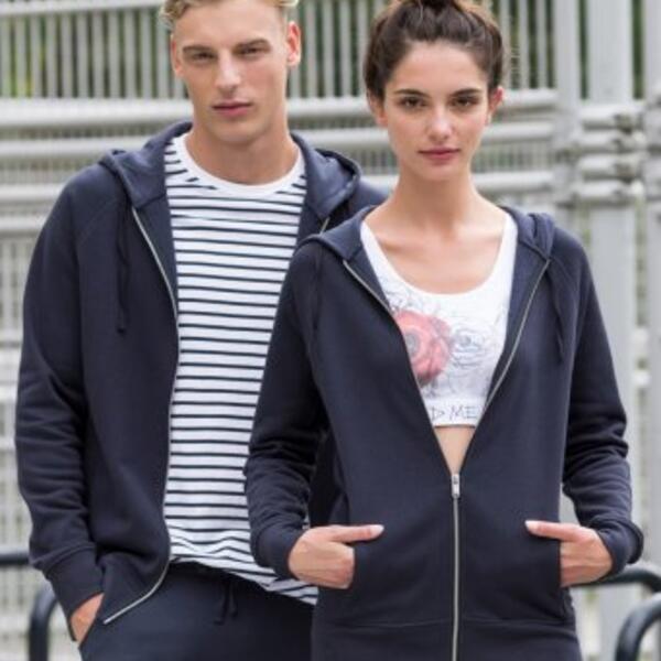 SF Unisex Slim Fit Zip Hooded Sweatshirt Thumbnail