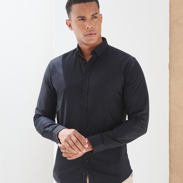 Henbury Modern L/S Slim Ox. Sht Thumbnail