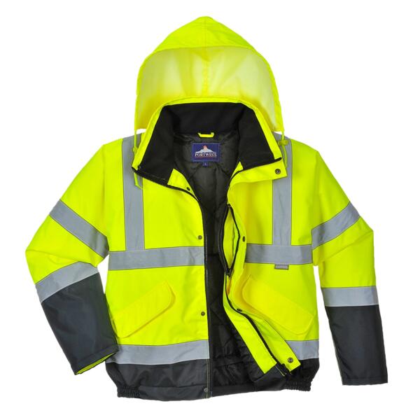 Hi Vis Two Tone Bomber Jacket Thumbnail