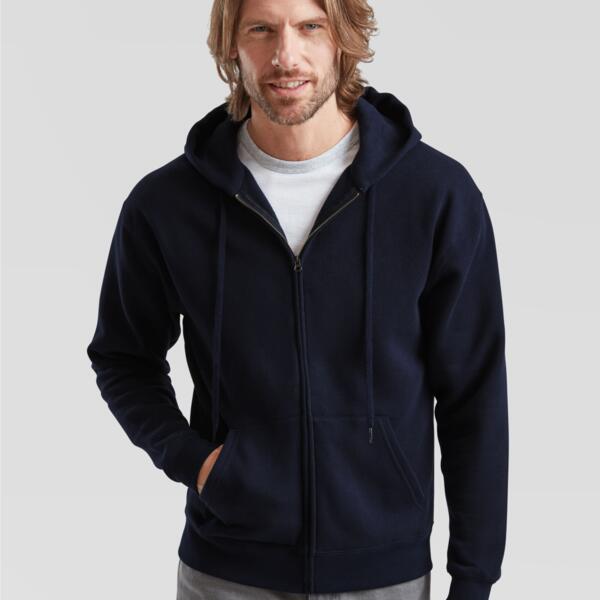 Premium Zip Through Hooded Sweatshirt Thumbnail