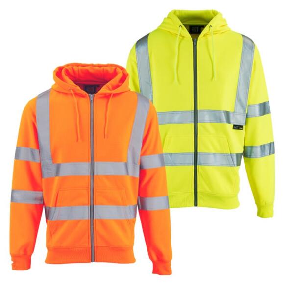 Hi Vis Hoodie Zipped Thumbnail