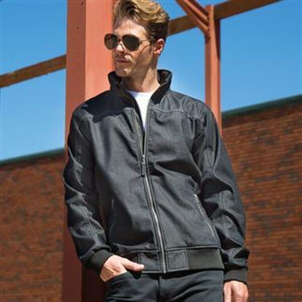 Stonewash denim softshell Thumbnail