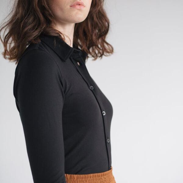 So Denim Anna Knitted Long Sleeve Shirt Thumbnail