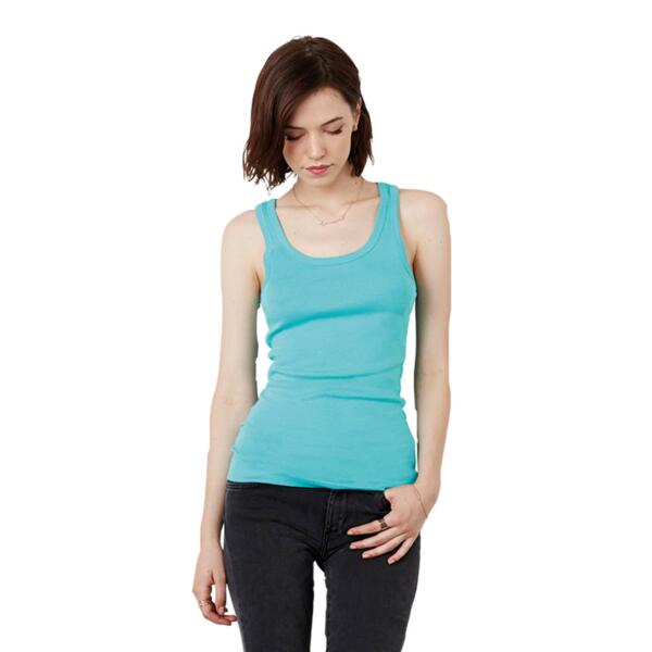 Sheer rib tank top Thumbnail