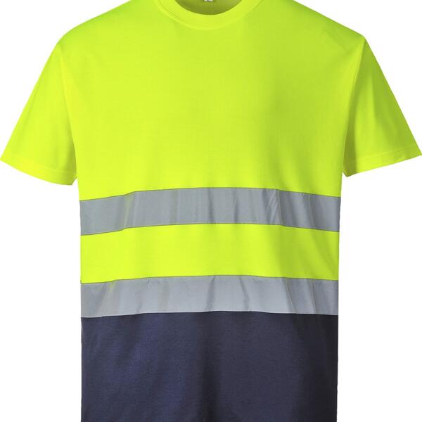 Hi Vis Two Tone Cotton Comfort T-Shirt Thumbnail