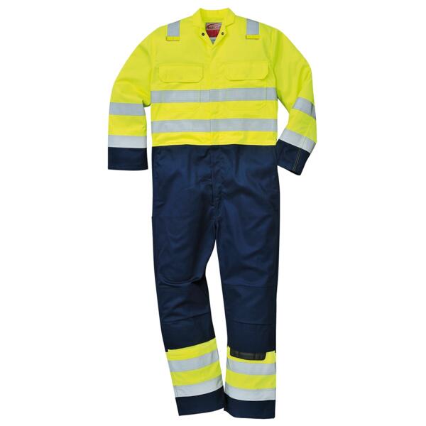 Hi Vis Anti Static Bizflame Pro Coverall Thumbnail