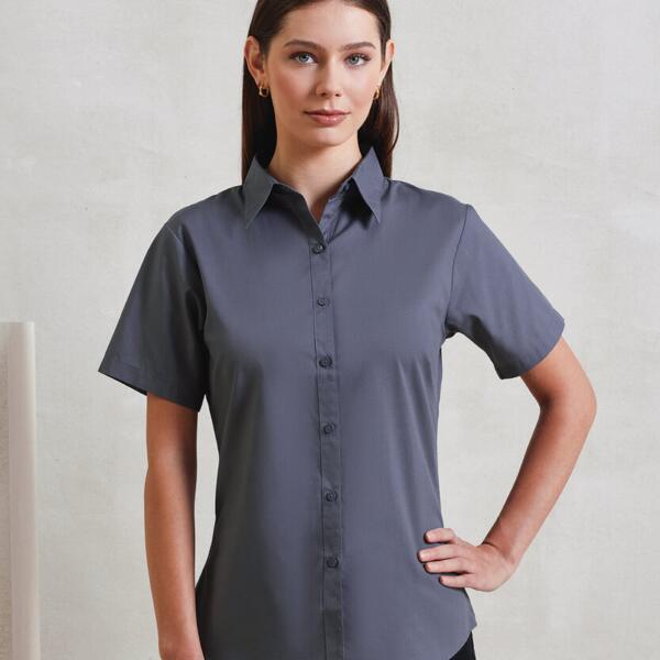 Short Sleeve Poplin Blouse Thumbnail