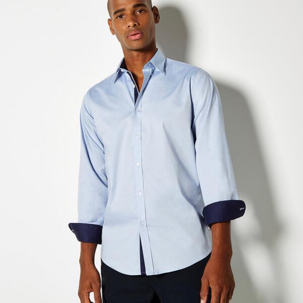 Contrast premium Oxford shirt (button-down collar) long sleeve Thumbnail