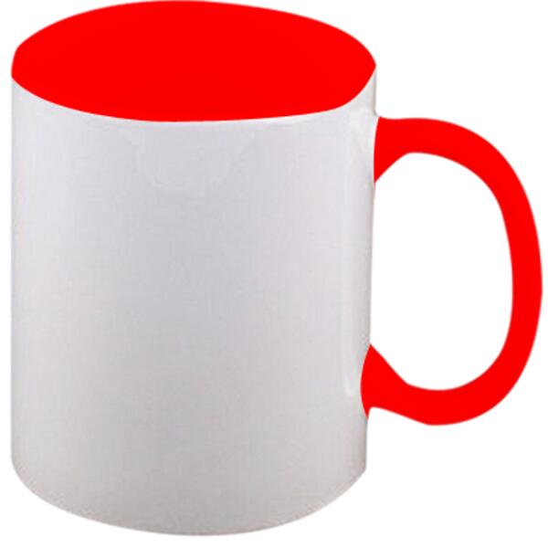 Durham Sublimation Mug - Coloured Inner & Handle Thumbnail