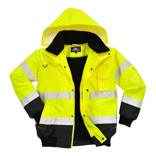 Hi-Vis Contrast Bomber Jacket Thumbnail