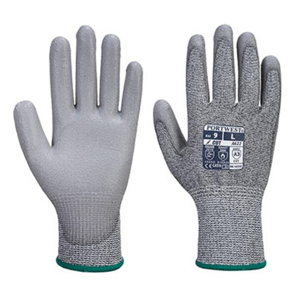 MR Cut PU Palm Glove Grey Thumbnail