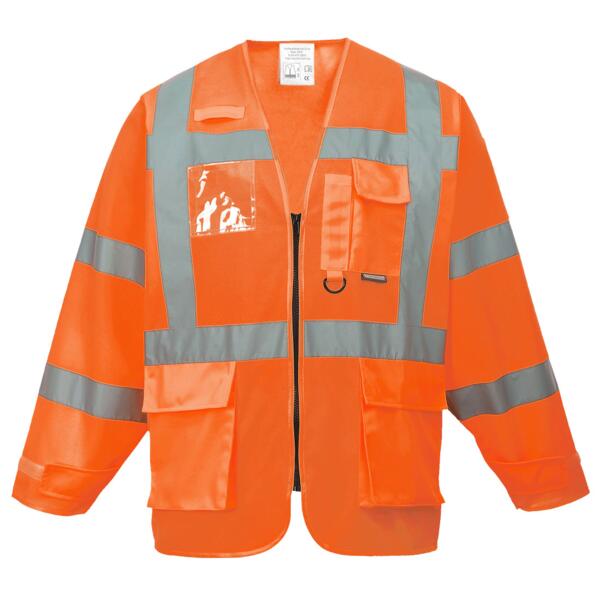 Hi-Vis Executive Long Sleeve Waistcoat Thumbnail